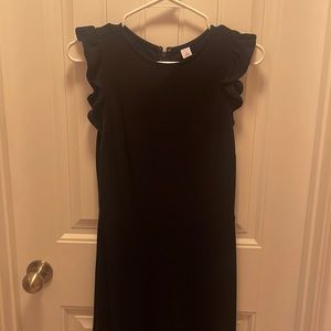 Old navy black ruffled sleeve dress